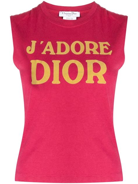 dior tank top vintage|pre owned dior tops.